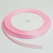 Розовая лента декоративная 5мм  25 ярдов